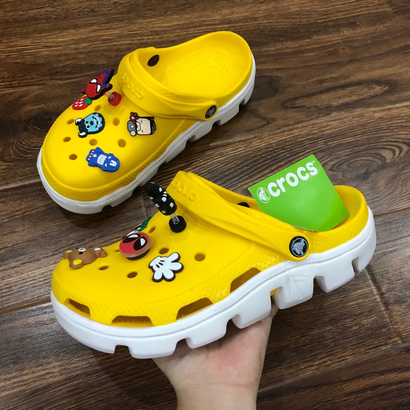Dép  Cross DU ÉT  hotrend đế răng cưa DU01 Cao Cấp, tặng thêm 12 sticker cross