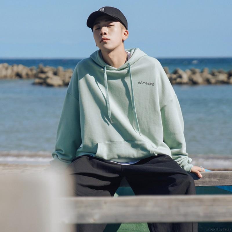 [Baywellfashion]Áo Hoodie Nam Dáng Rộng In Chữ | BigBuy360 - bigbuy360.vn