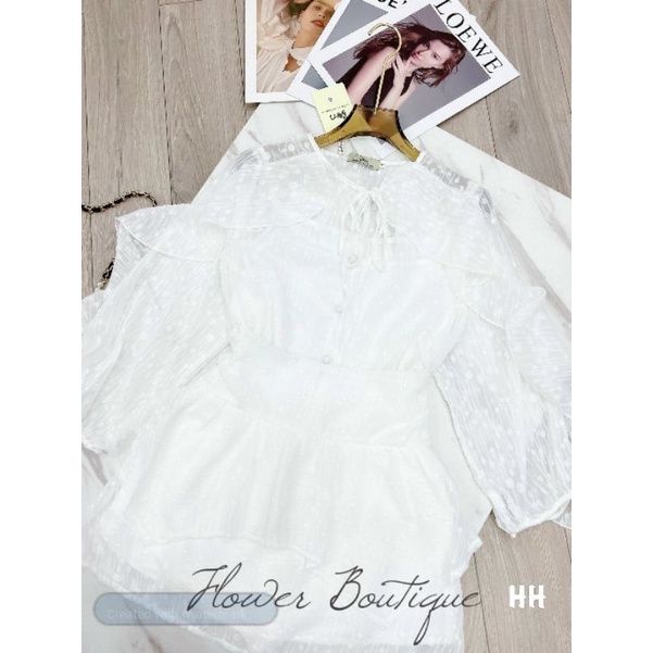 Set vải voan 3D siêu xinh❤️ set gồm 3 món❤️ giá cực yêu