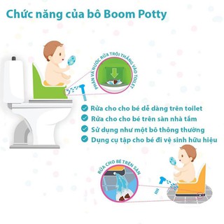 Chính hãng bô cho bé - bô boom potty vệ sinh cho bé từ 7 tháng 8,5kg đến 4 - ảnh sản phẩm 7