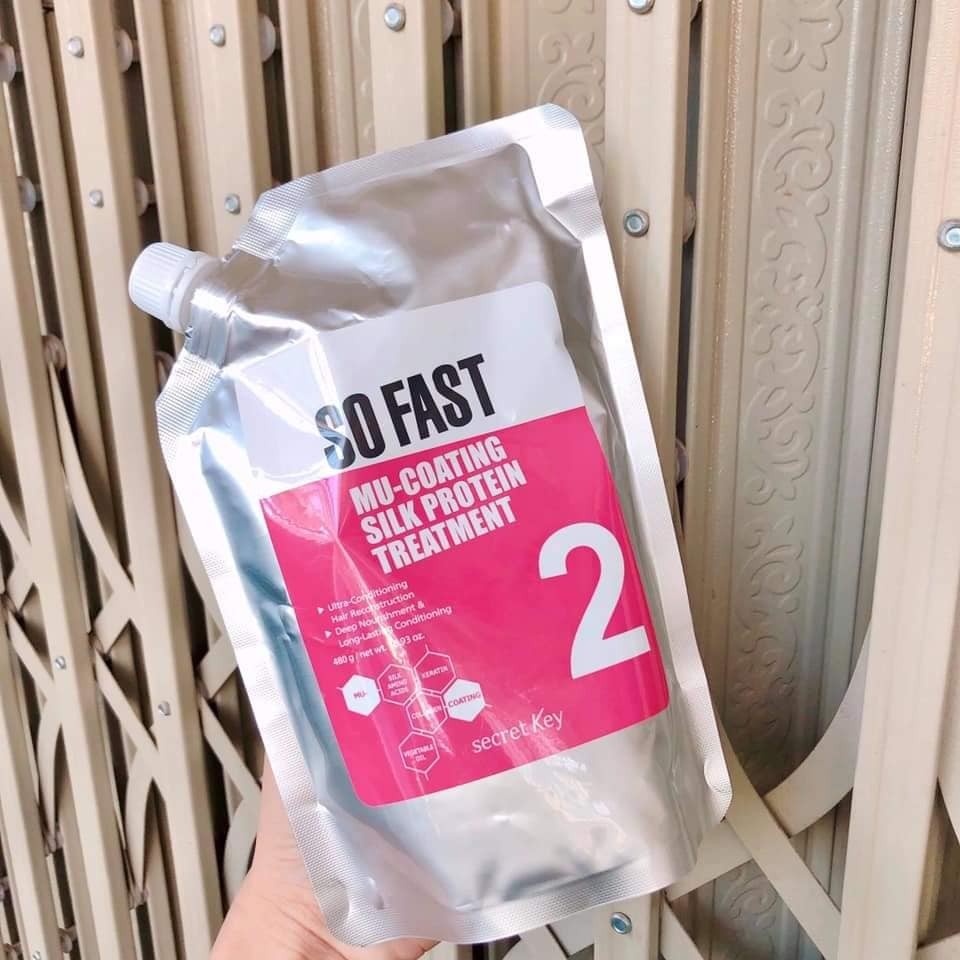 Kem Ủ Tóc Secret Key So Fast Mu-Coating Silk Protein Treatment 480g