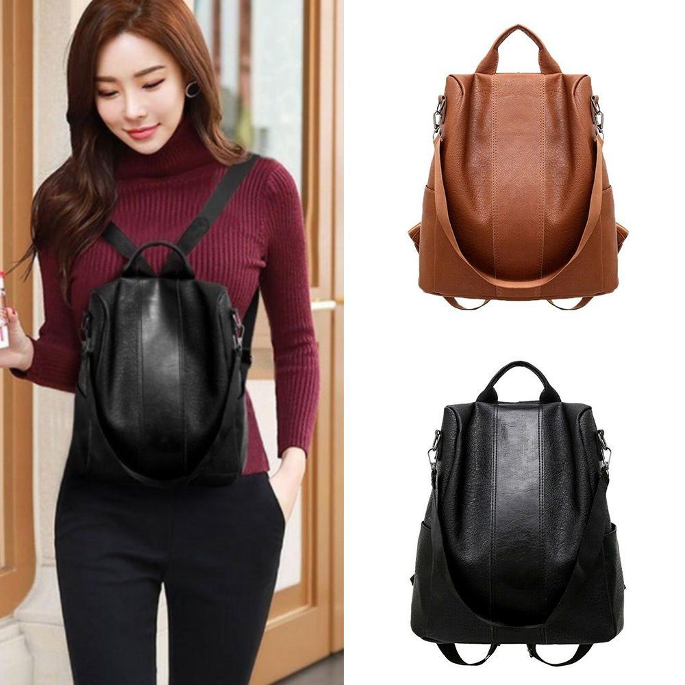 Balo Da PU Chống Trộm Thời Trang Cho Nữ