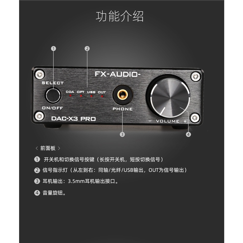 Bộ Khuếch Đại Âm Thanh USB Loại C Feixiang DAC-X3PRO