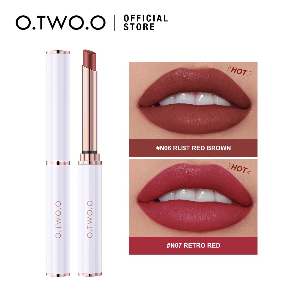 Son môi lì O.TWO.O bền màu không khô chống thấm nước 0.95g