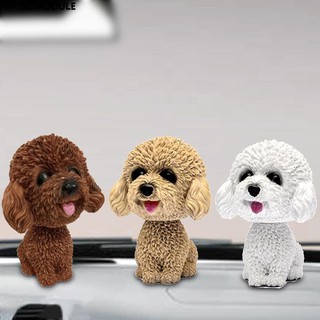 Đồ trang trí Poodle màu trắng