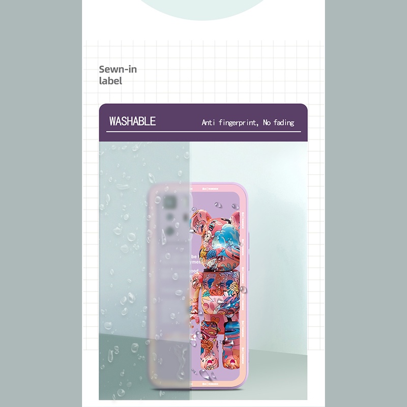 Ốp Điện Thoại Silicon Mềm Họa Tiết Gấu Hoạt Hình Cho Xiaomi Redmi 10 Prime Mi 11T Pro Redmi Note 10 Pro Max 10S