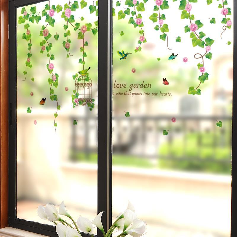Miếng Dán Cửa Kính Họa Tiết 3d Sáng Tạo Trang Trí Nhà Bếp / Phòng Tắm