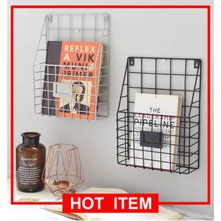 Kệ sắt treo tạp chí. Kệ sắt treo tường làm đẹp nhà. Treo vừa tạp chí khổ A4