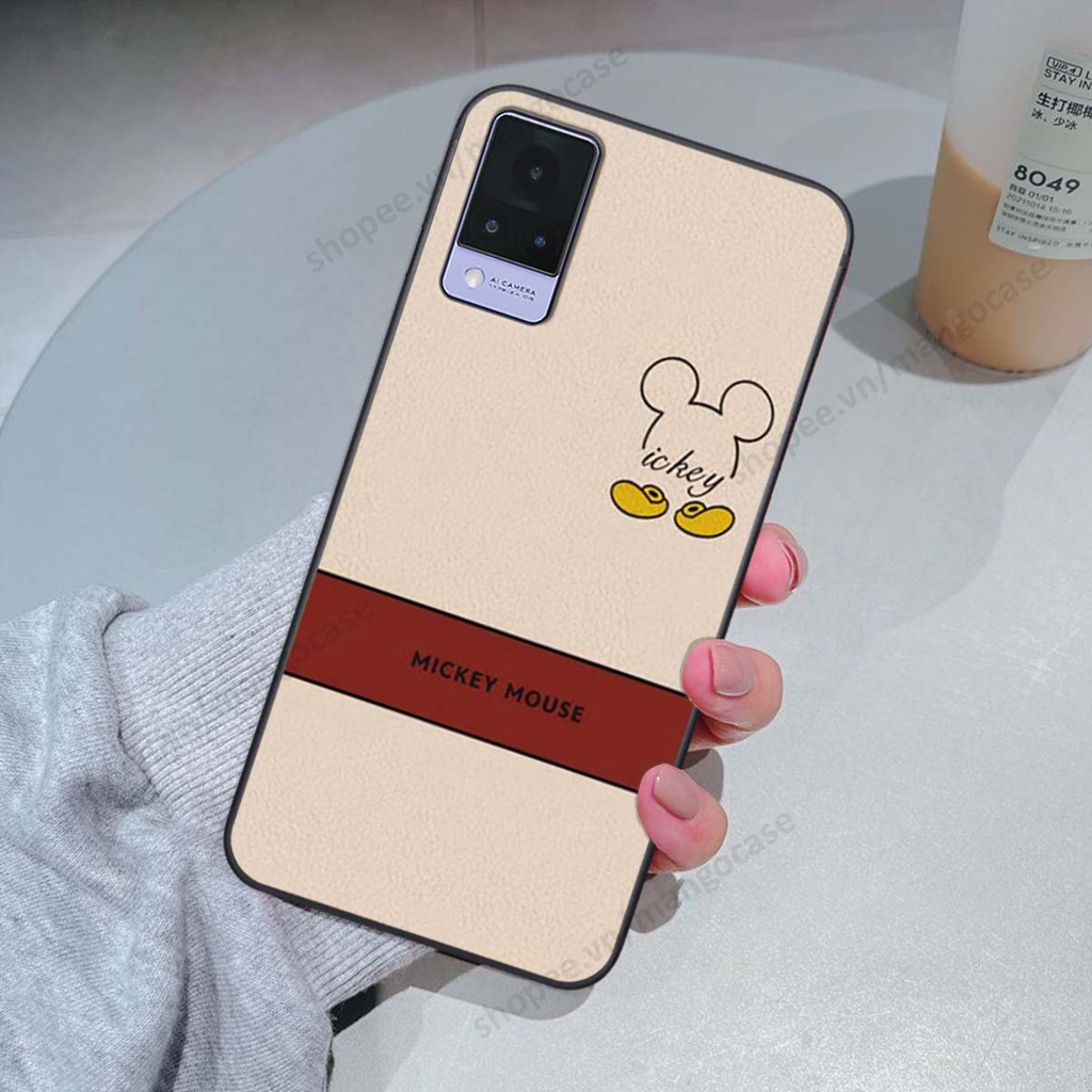 Ốp lưng Vivo V21 5G in hình happy nice, bé gấu đáng yêu