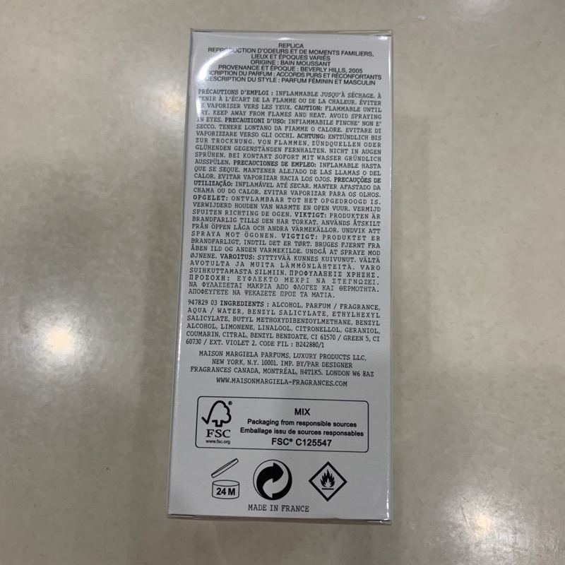 Nước hoa Unisex Maison Margiela Replica Bubble Bath 100ml full seal