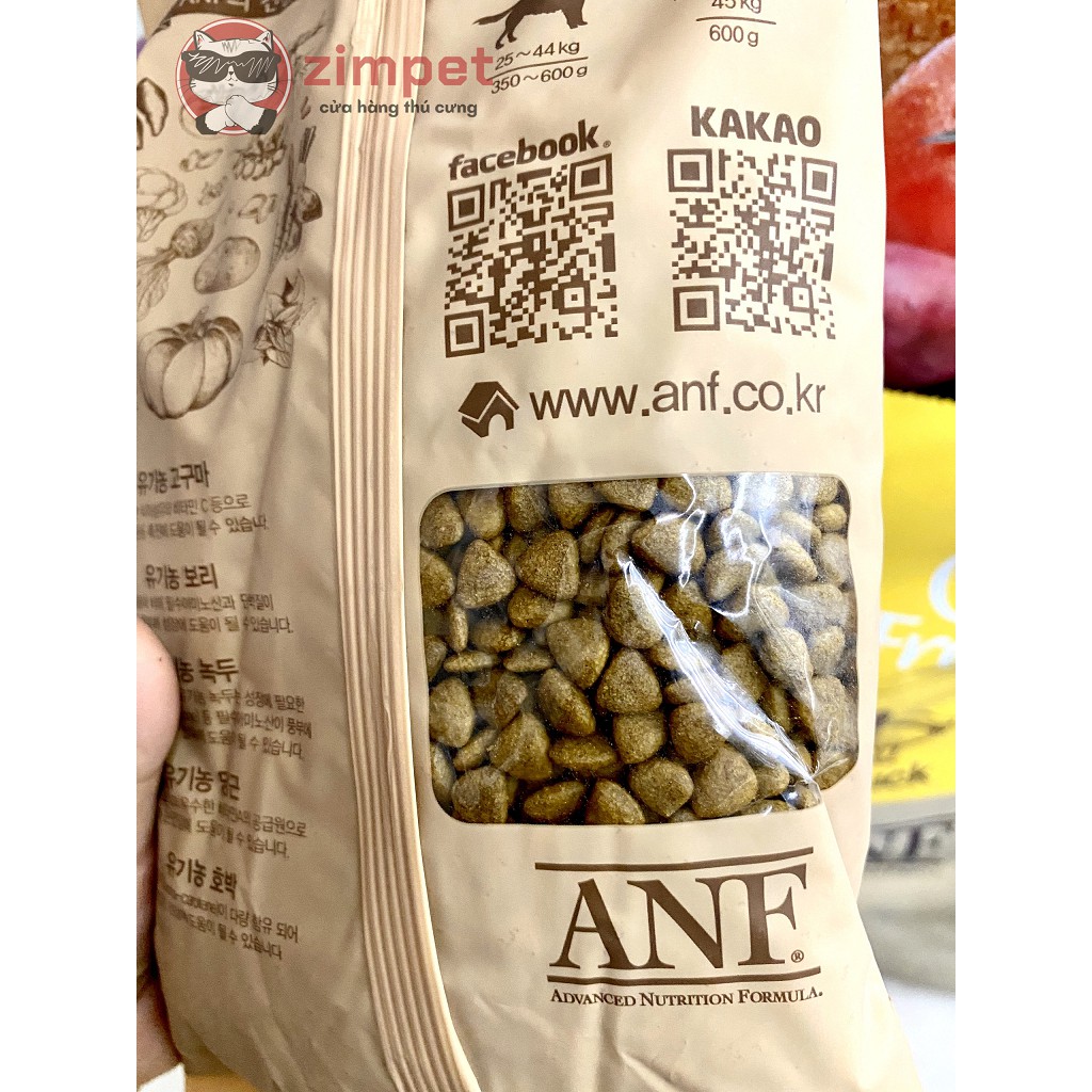 ANF Thức ăn hạt hữu cơ cho chó gói 400g - NK Hàn Quốc