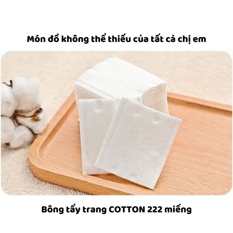 Bông tẩy trang COTTON Pads 3 lớp túi 222 miếng hàng nội địa trung