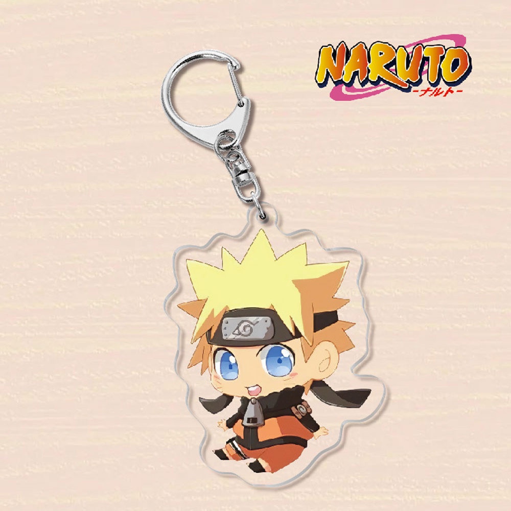 Móc Khóa Nhựa Acrylic Hình Nhân Vật Uchiha Sasuke Phim Naruto