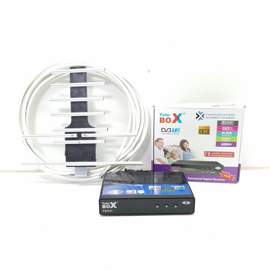 Đầu thu kỹ thuật số DVB T2– Tele Box T201S + Anten DVB T2