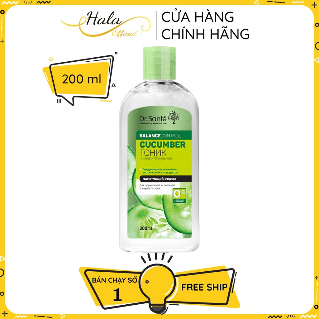 Sữa tẩy trang làm sạch sâu Dr. Santé Cucumber Balance Control 200ml - BioTopcare Official