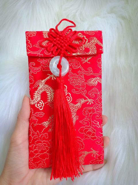 BAO LÌ XÌ VẢI GẤM CAO CẤP, bao lì xì tết, nạp tài ngày cưới
