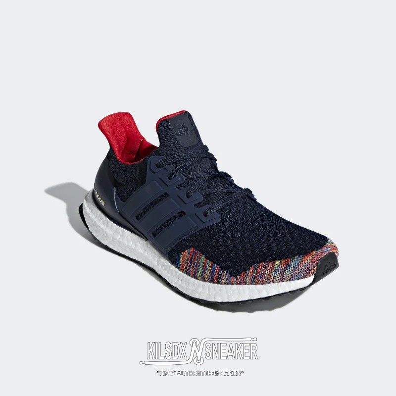 [  Chính hãng  ]-Giày Sneaker Unisex Adidas Ultra Boost  4.0 Multicolor Navy BB7801