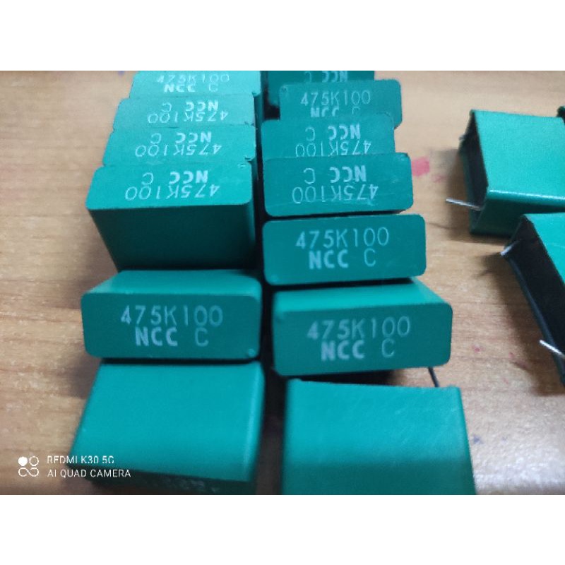 Tụ 4,7uf và 6,8uf 100v Nippon Chemical