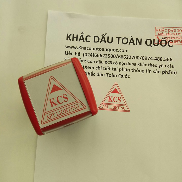 Khắc dấu KCS có nội dung theo yêu cầu