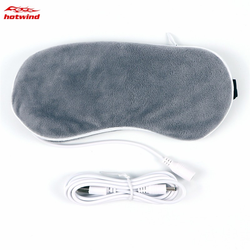 Đệm che mắt massage làm ấm bằng bông có dây sạc USB kích thước 21.5x9cm | BigBuy360 - bigbuy360.vn