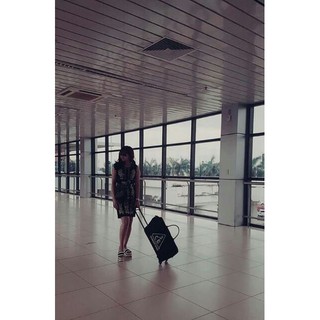 Vali du lịch 3CE có tay kéo tiện lợi đi du lịch loại to