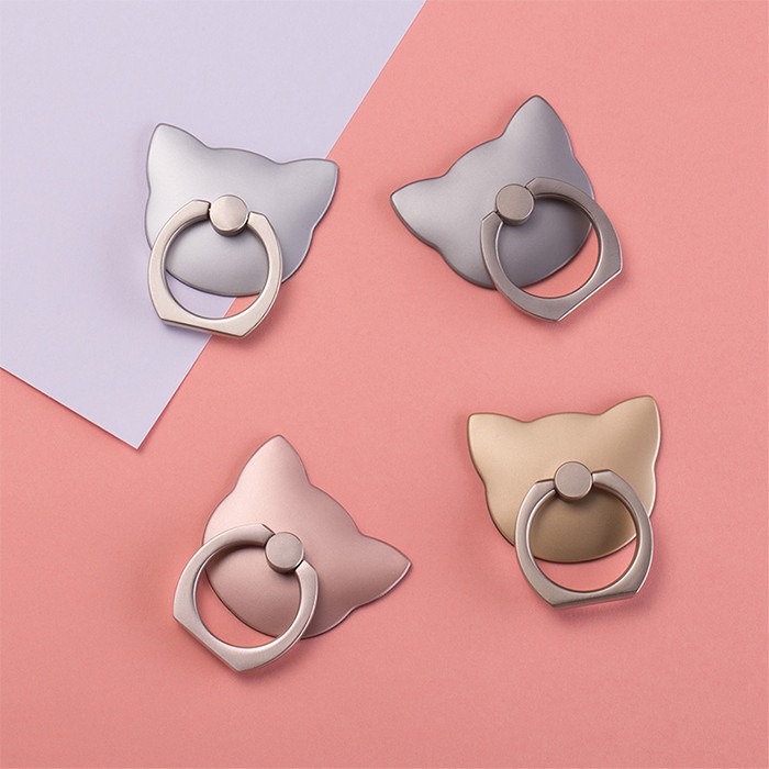 Móc Giữ Điện Thoại Kiểu Nhẫn Iring TAI MÈO - Móc Dán Đeo Ngón Tay Gắn Điện Thoại, Chống Tuột, Chống Mỏi Tay