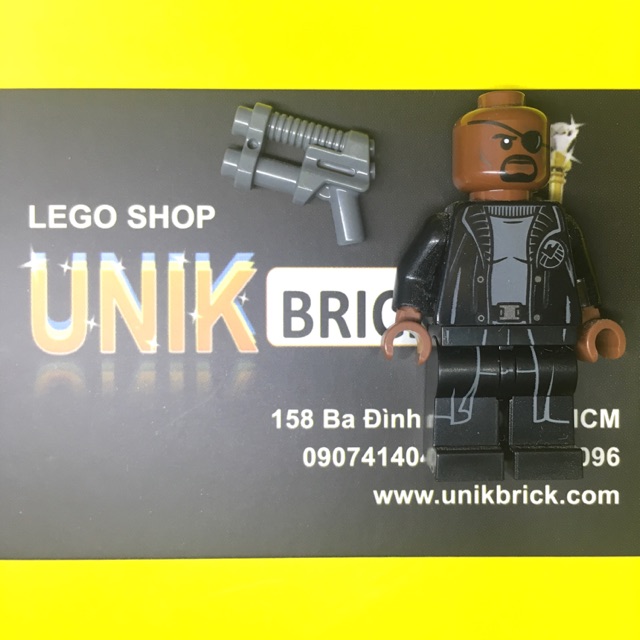 Lego Nick Fury Đội trưởng (Mẫu 2) trong Super Heroes Avengers Biệt đội báo thù chính hãng (như hình)