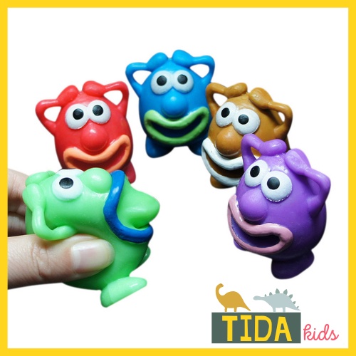 Thú Bóp Lè Lưỡi Bằng Nhựa Dẻo, Đồ Chơi Giải Trí Độc Lạ Hài Hước Troll Bạn Bè, Đạo Cụ Halloween TiDa Kids Shop