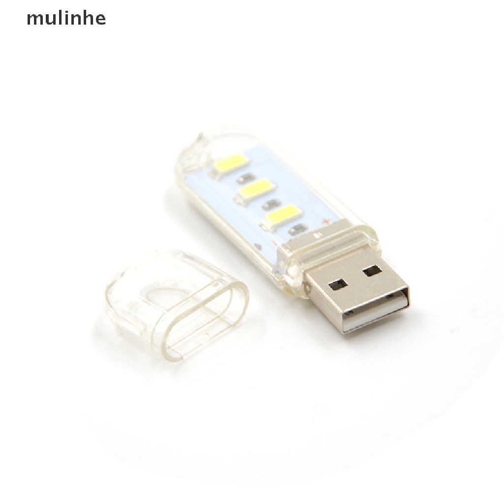 2 Đèn LED USB Mini 3 Bóng 5730 SMD 1.5w Dùng Khi Đi Cắm Trại
