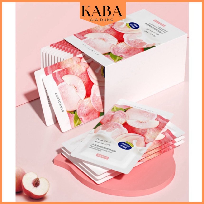 Mặt nạ ngủ VENZEN chiết xuất quả đào protein dưỡng ẩm se khít lỗ chân lông không cần rửa KABA