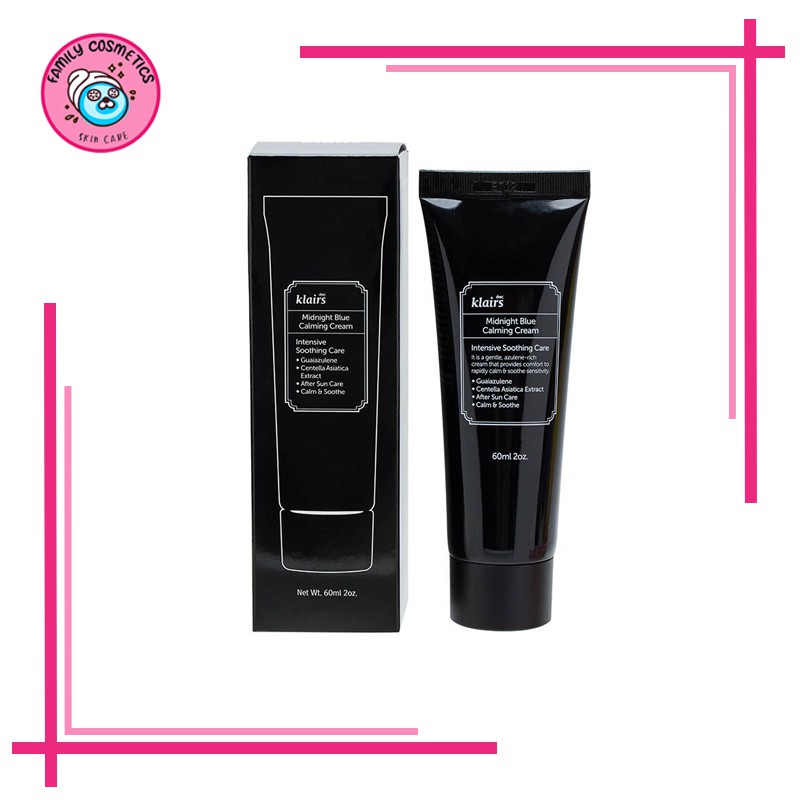 Kem Dưỡng Đêm Phục Hồi Da Klairs Midnight Blue Calming Cream 30ml/60ml - Family Cosmetics