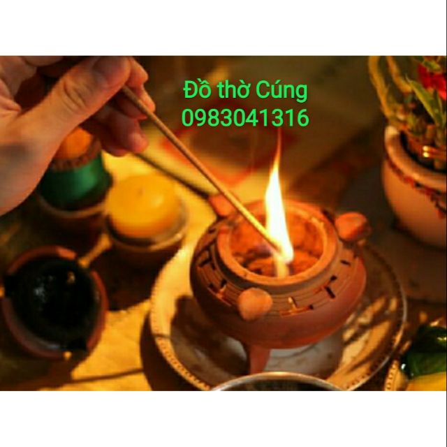 Lư trầm sứ bát tràng mini màu nâu đỏ