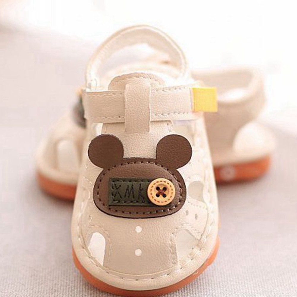 Baby Girl Shoes with Sound Kids Soft Rubber Band Cute Sandals