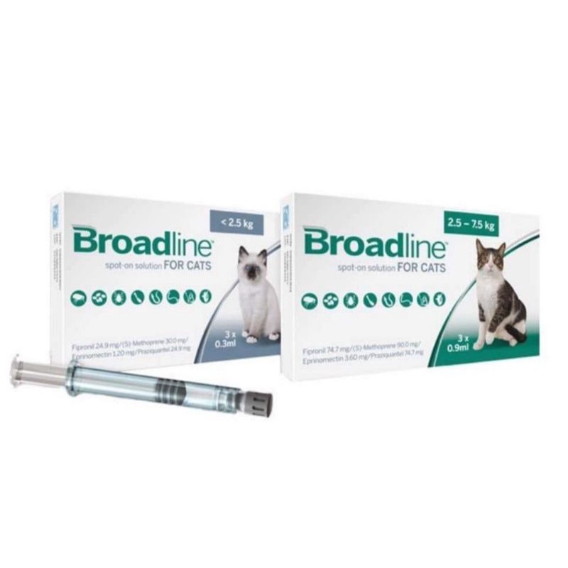 1 tuýt Broadline nhỏ gáy cho mèo phòng trị nội ngoại, ký sinh trùng
