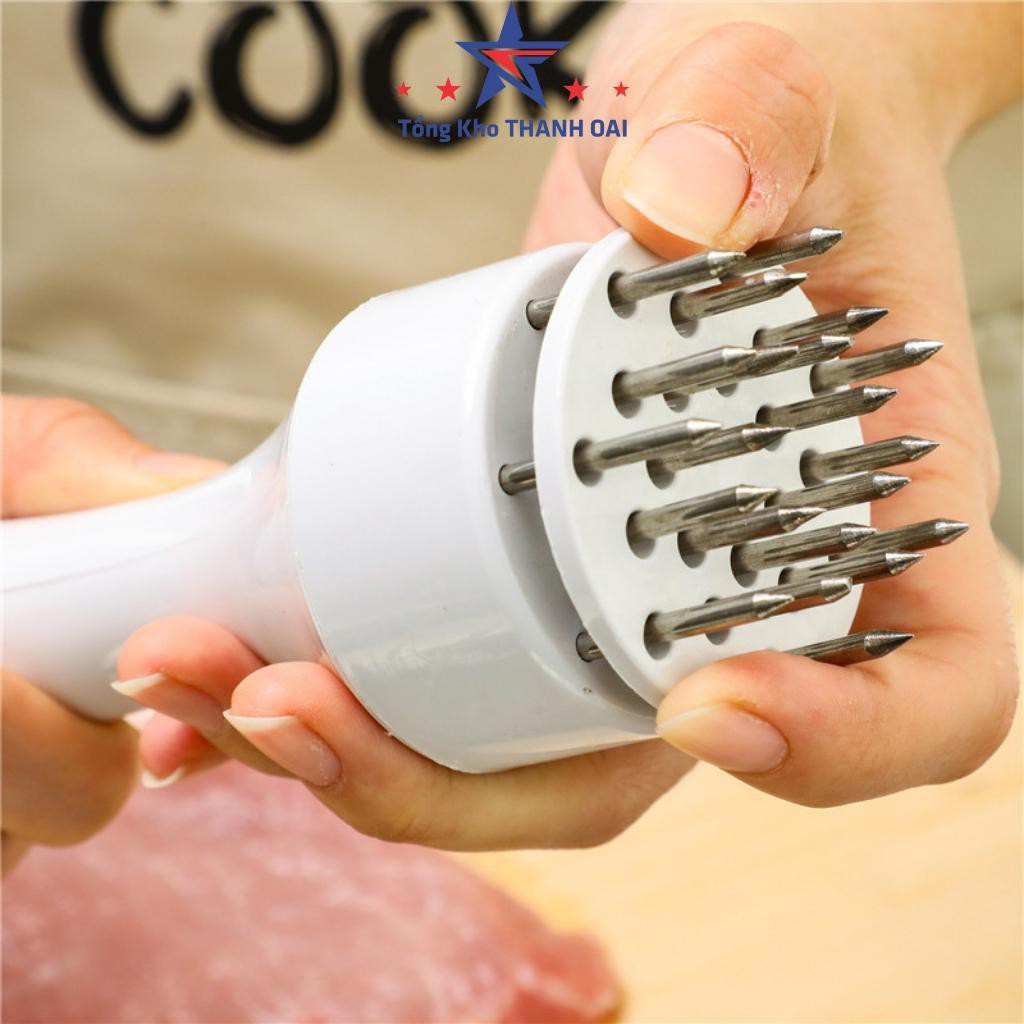 Dụng Cụ Xăm Thịt - Làm Mềm Thịt da dày TIỆN DỤNG cây xăm thịt da dày ĐA NĂNG xăm các loại da, rau củ quả và thực phẩm