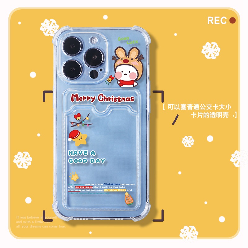 Ốp Điện Thoại Silicon TPU Mềm Trong Suốt Chống Sốc Có Ngăn Đựng Thẻ Cho Iphone 13 Pro Max 12 11 Pro Max Xs X Xr 6s Plus 8 7 Plus Se20