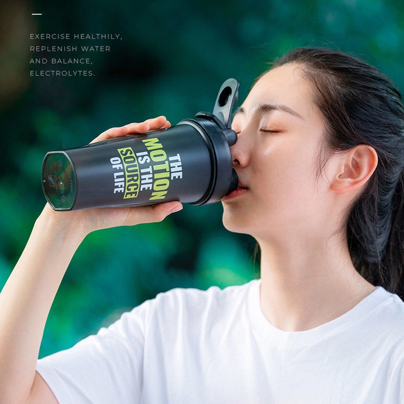 [Tùy chỉnh / Khắc tên] Bình Lắc Protein Thể Thao Có Thước Đo Dung Tích Lớn