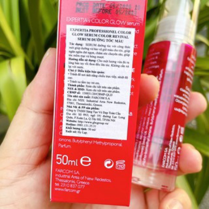 SERUM DƯỠNG MÀU TÓC NHUỘM FARCOM COLOR GLOW SERUM 50ml