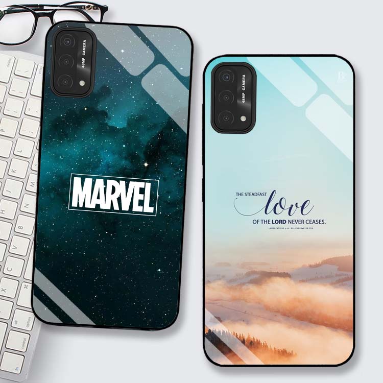 Ốp OPPO A54, A55, A74, A94 Lưng Kính Cường Lực Cao Cấp Mới Nhất