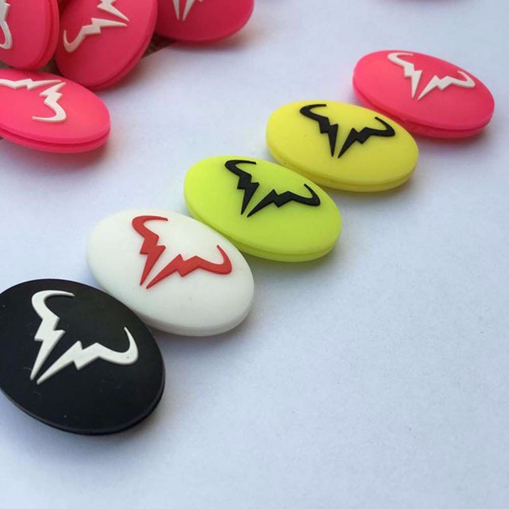 Phụ kiện silicon gắn vợt tennis giảm chấn chống rung lắc chống sốc họa tiết hoạt hình nhiều màu sắc