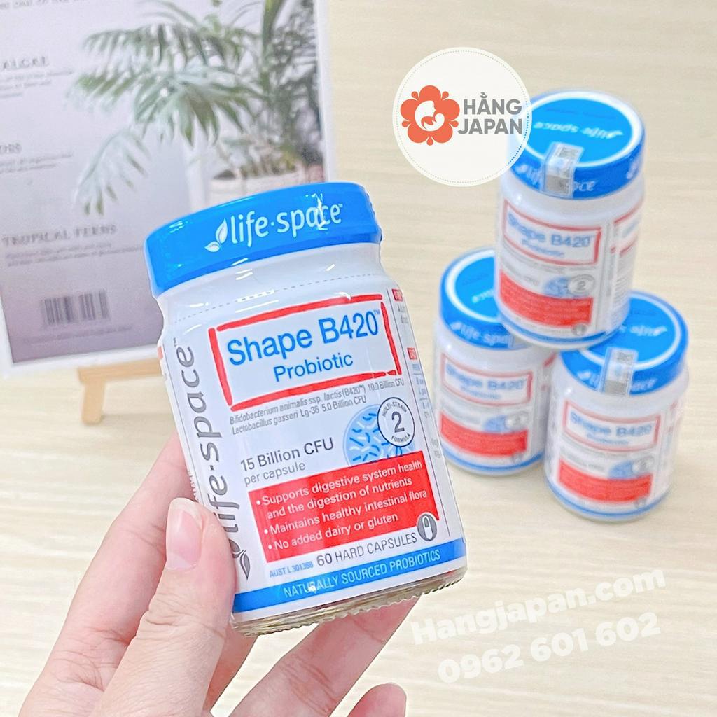 Men vi sinh Life Space Shape B420 Probiotic 60 viên, hỗ trợ tiêu hóa, kiêm soát cân nặng