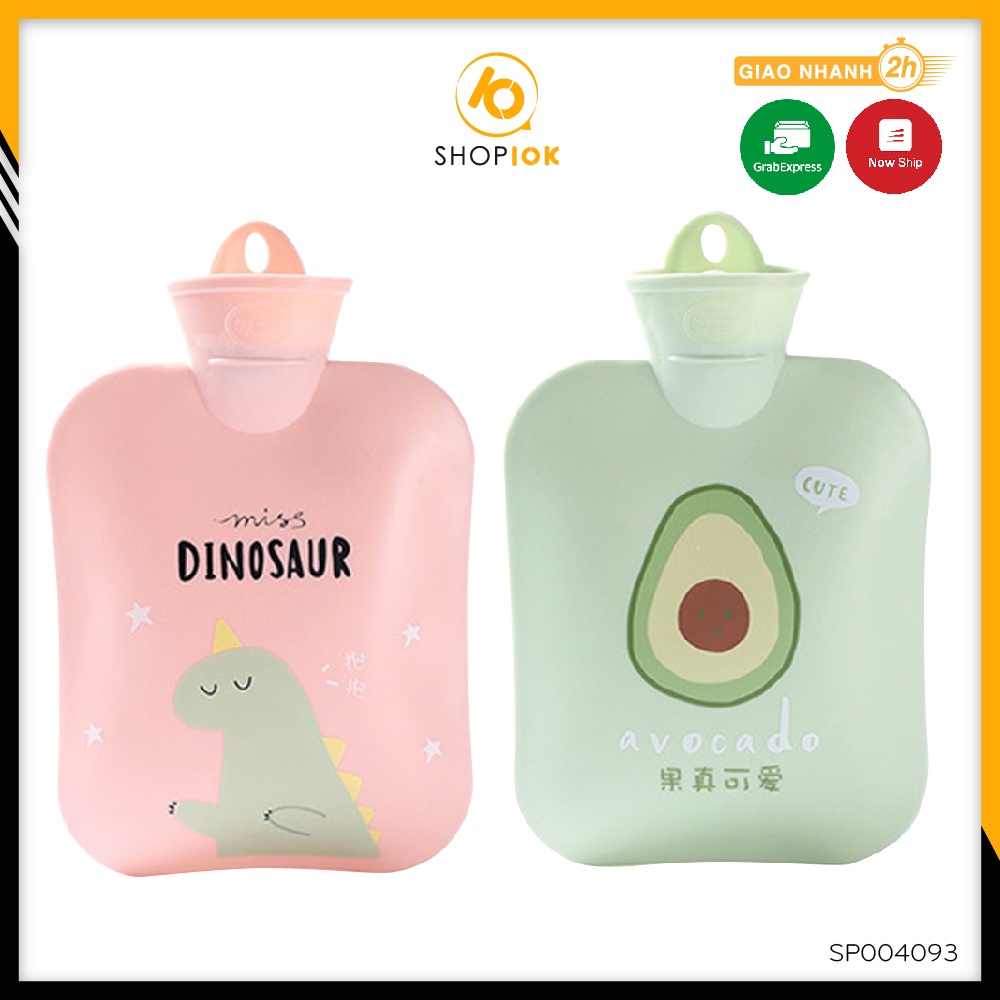 Túi chườm nóng lạnh SHOP10K giảm đau bụng kinh, túi chườm giữ ấm hạ sốt 900ml - SP004093