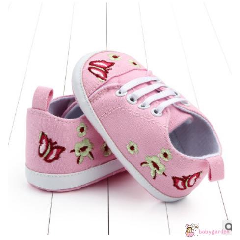 ღ♛ღNewborn Baby Girl Canvas Soft Sole  Anti-Slip  Sneakers Shoes 0-18M