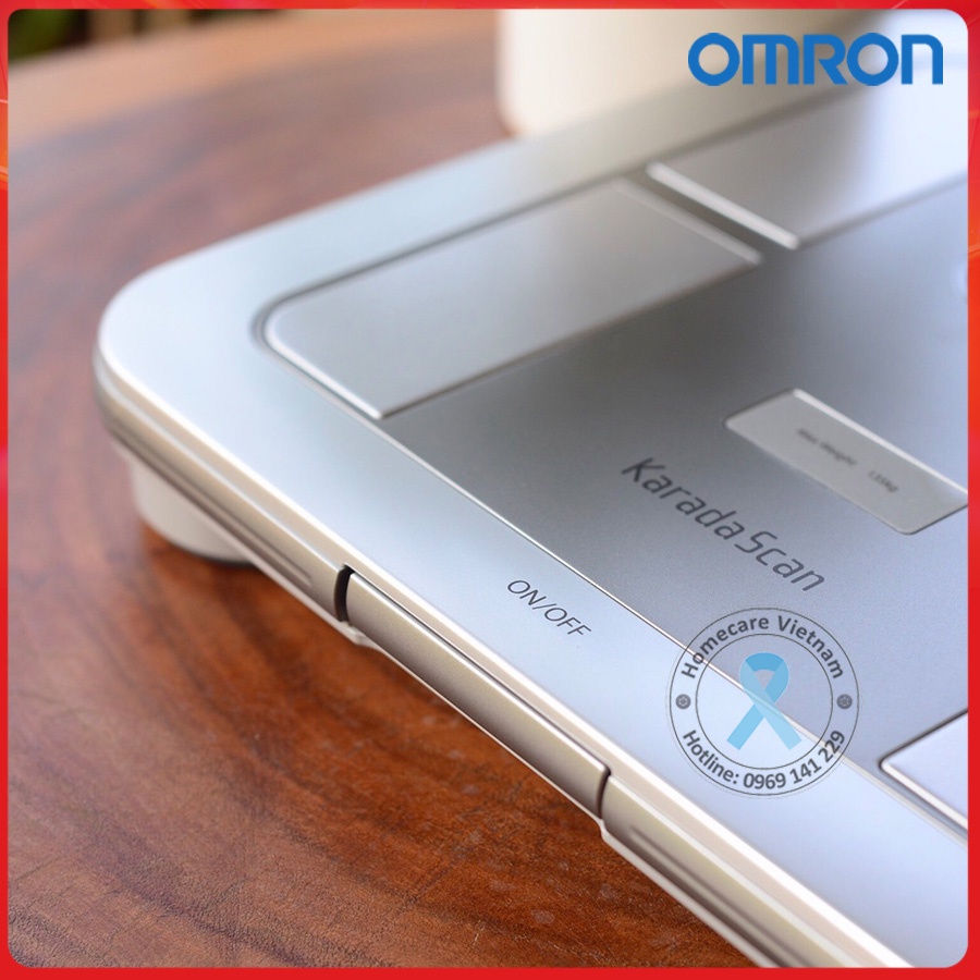 Máy đo thành phần cơ thể & lượng mỡ OMRON HBF-375 đo chỉ số mỡ cơ thể, mỡ nội tạng, cơ xương, chính xác với 8 cảm biến