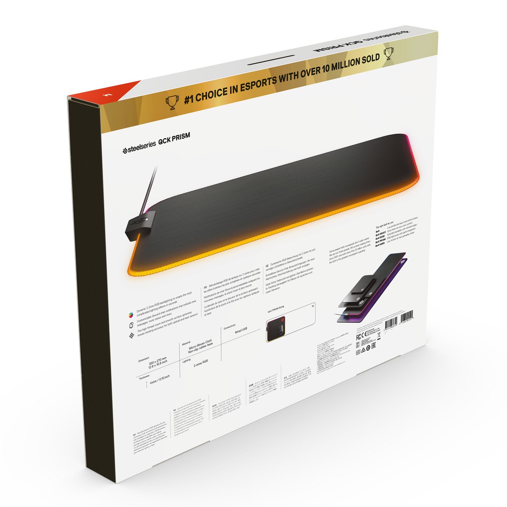Bàn di chuột Steelseries QCK Prism Cloth Medium 320mm x 270mm x 4mm
