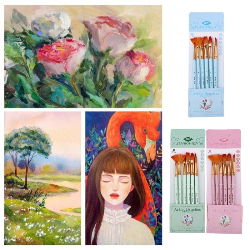 Cọ Vẽ Màu Nước Bằng Acrylic Đa Năng Tiện Dụng