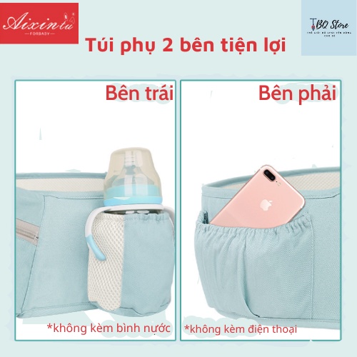 Địu Em Bé Aixintu, Địu Chống Gù An Toàn Cho Bé Cotton Nguyên Chất