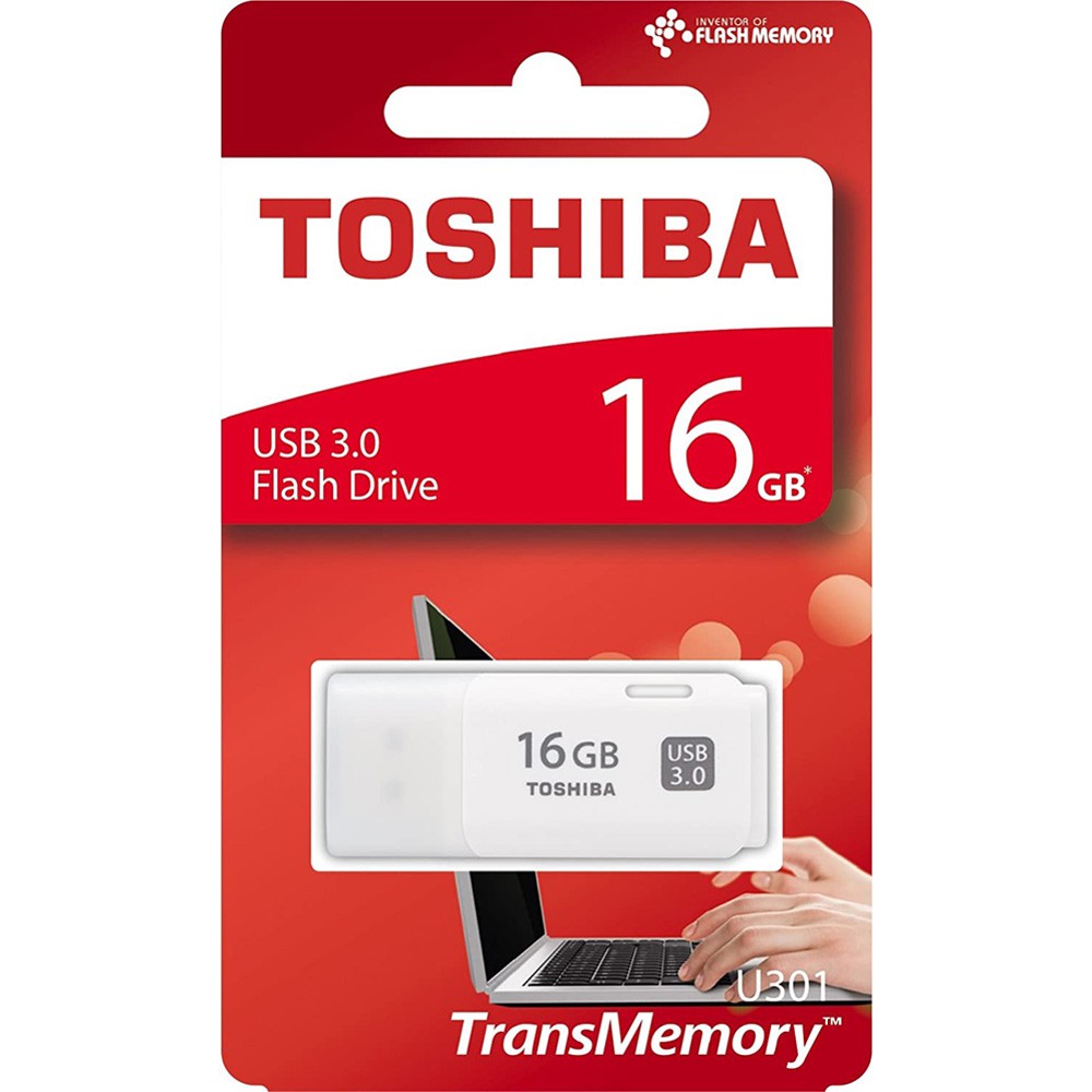 [Mã ELFLASH1 hoàn 10K xu đơn 20K] USB 3.0 Toshiba TransMemory U301 16GB THN-U301W0160E4 | BigBuy360 - bigbuy360.vn