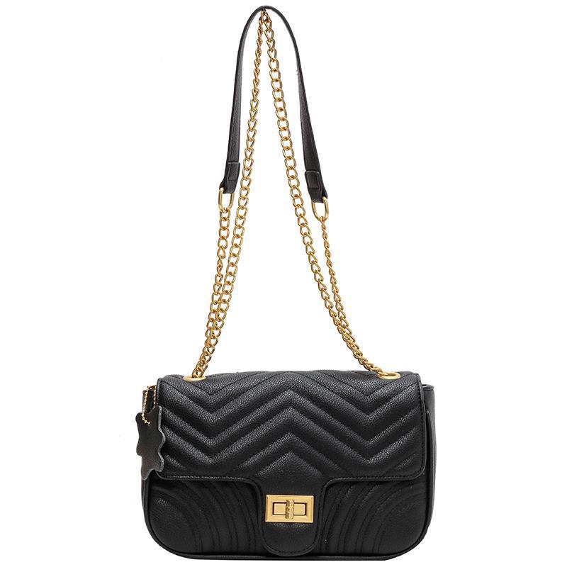 Túi Đeo Vai Hình Vuông Cỡ Nhỏ Phối Dây Đeo Sợi Xích Phong Cách Cổ Điển Thời Trang Cho Nữ