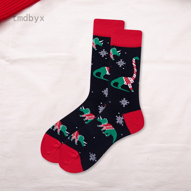 Tmdbyx 1 đôi vớ họa tiết giáng sinh dễ thương vui nhộn cho nữ